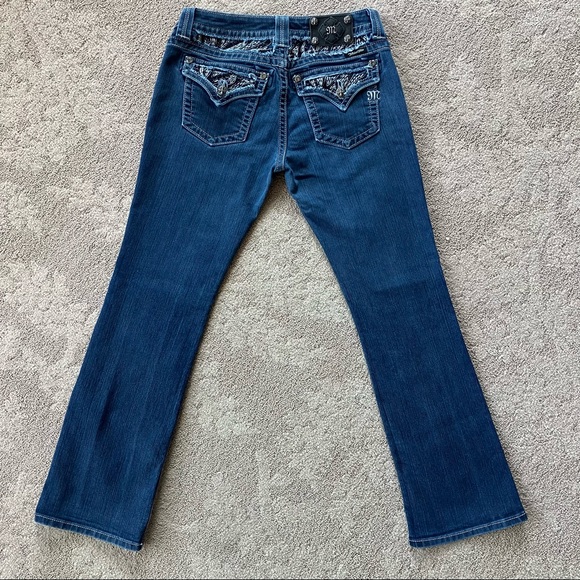 Miss Me Easy Boot Embellished Bling Jeans Designed for Buckle - Picture 1 of 9